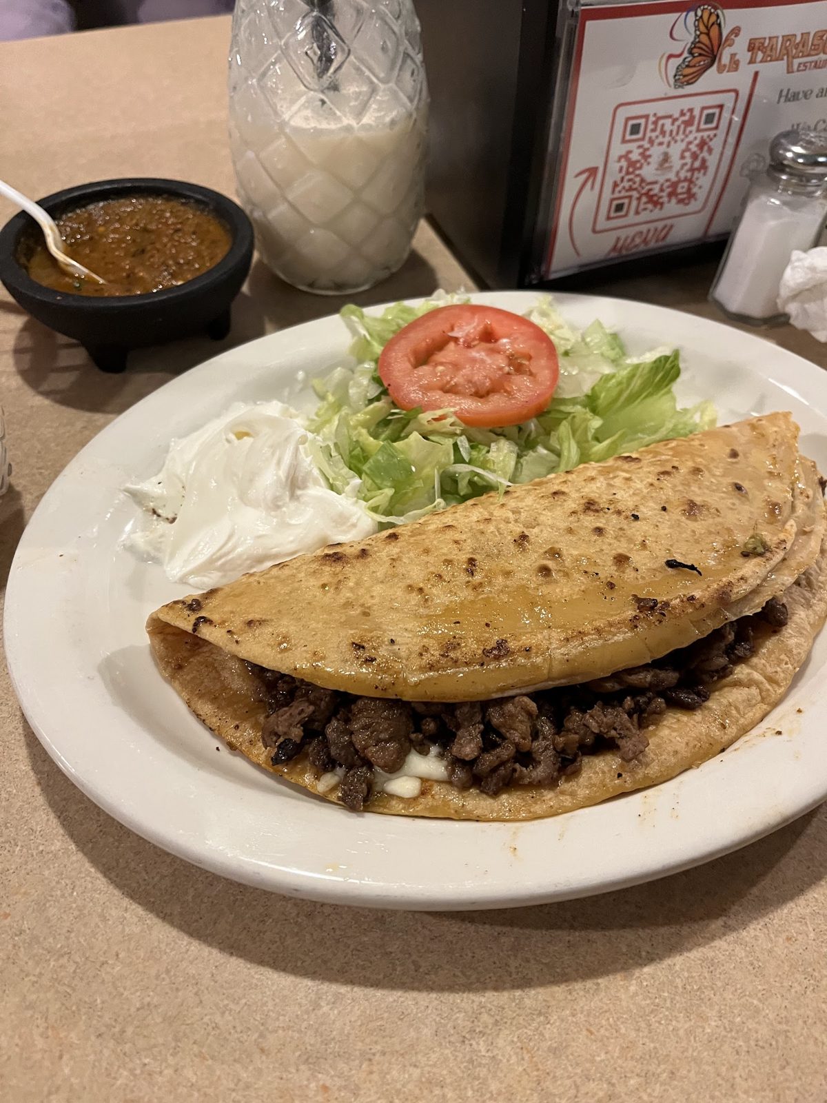 Quesadilla plate
